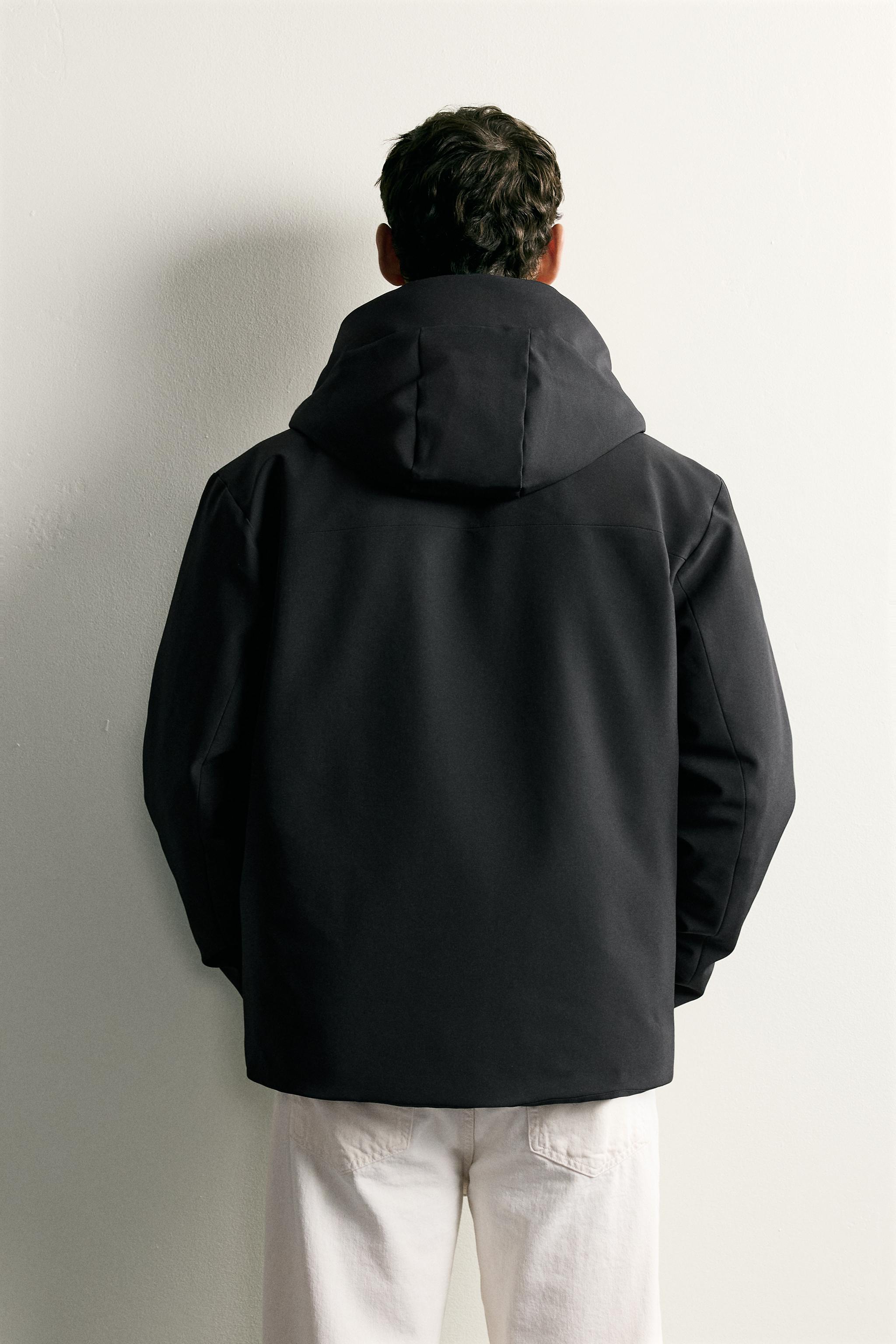 TECHNICAL WATER-REPELLENT HOODED JACKET